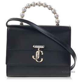 Jimmy Choo AVENUE TOPHANDLE RMA SCHWARZ LIGHT GOLD