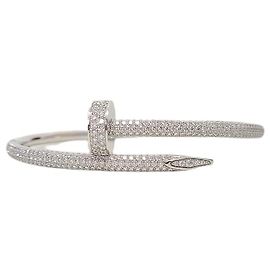 Cartier Weißgold mit Diamant-Pavé Juste un Clou