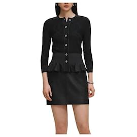 Leichter Kurzarm-Cardigan für Damen Noir - Hermès