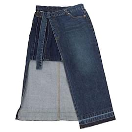 Sacai Falda larga vaquera