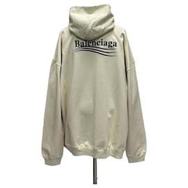 Oversized-Kapuzenpullover mit besticktem politischem Kampagnenlogo - Balenciaga