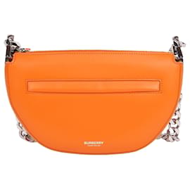 Burberry Mini borsa a catena Olympia Orange