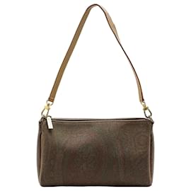 Etro Borsa a Spalla in Tela Paisley Golden