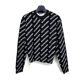 Strickpullover für Damen mit Allover-Mini-Logo - Balenciaga