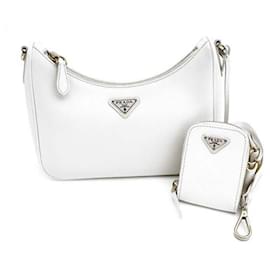 Borsa Hobo Crossbody in Saffiano con Multi Chain - Prada
