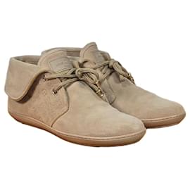 Louis Vuitton Monogramm Suede Moccasin Boots