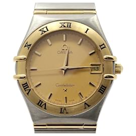 Omega Relógio Constellation Quartz Full Bar Combi Steel