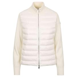 Gesteppter Wollstrickjacke mit Reißverschluss für Damen - Moncler