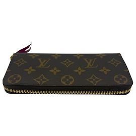 Louis Vuitton Cartera Monogram Clemence Fuchsia