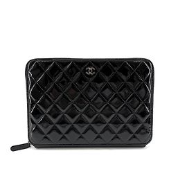 Chanel Patentierte Clutch mit Silber-Reißverschluss