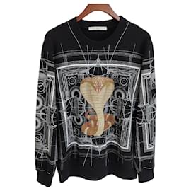Felpa nera con motivo serpente XS - Givenchy