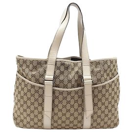Gucci GG Logo Jacquard Pocket Shopper Shoulder Bag
