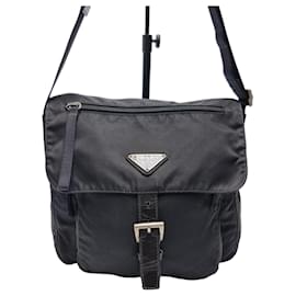 Prada Borsa a tracolla in nylon nero