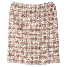 Chanel Falda de tweed con lentejuelas Talla