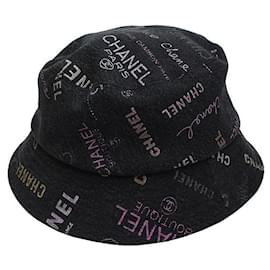 Gorra bucket de denim gris - Chanel