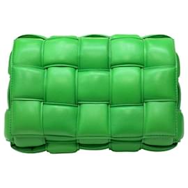 Bottega Veneta Borsa Cassette in pelle imbottita Racing Green