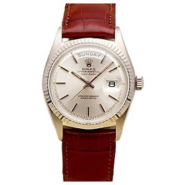 Rolex Orologio Vintage Day-Date da Uomo in Oro Bianco Non Utilizzato