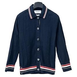 Cardigan in maglia con bordi per donna - Thom Browne
