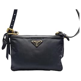 Borsa a tracolla in nylon con doppia cerniera (Nuovo modello) - Prada