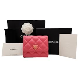 Chanel Portafoglio Heart Hot Pink