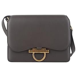 Gold Gancini Lock Joann Crossbody Bag - Salvatore Ferragamo