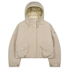 Moncler Giacca corta imbottita con cappuccio EUCALYPTUS