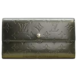 Louis Vuitton Cartera Porte-Trésor International en Vernis Gris