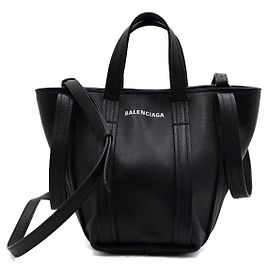 Balenciaga Borsa Tote XS North South in pelle nera e Borsa a tracolla Crossbody