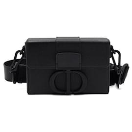 Dior Borsa a tracolla e a spalla Montaigne Box in pelle di vitello nera