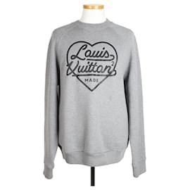 Nigo Logo Fleece Sweatshirt Grau - Louis Vuitton
