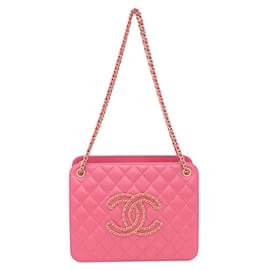 Chanel Accordion-Schultertasche mit CC-Logo