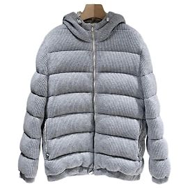 Brunello Cucinelli Cordy-Padding Grau