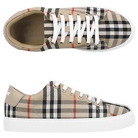 Burberry Karomuster-Ledersneaker für Damen