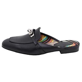 Hermès Kelly Silver Buckle Oz Damen Mule-Hausschuhe