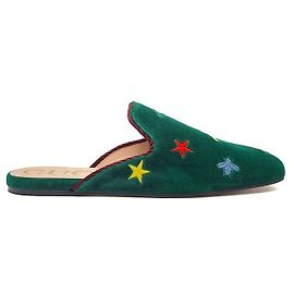 Gucci Mule Kibi in velluto Blopfer