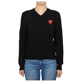 Strickpullover für Damen Double Red Patch AZ - Comme Des Garcons