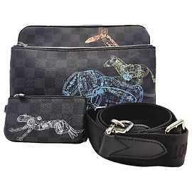 Louis Vuitton Borsa a tracolla a scacchi grafite