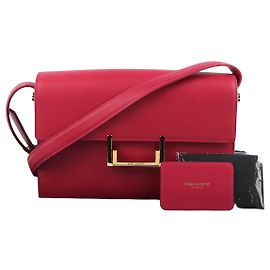 Saint Laurent Bolsa de ombro Sac Loulou em couro rosa