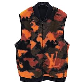 Louis Vuitton Gilet en shearling avec monogramme réversible