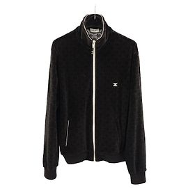 Céline Velours-Jersey-Trainingsjacke mit Reißverschluss