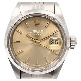 Rolex Relógio Datejust em aço para mulher