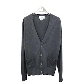 Thom Browne Grauer Wollcardigan