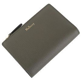 Mulberry Pequeña cartera Continental de piel con cremallera