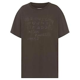 Camiseta de algodón con estampado numérico - Maison Martin Margiela