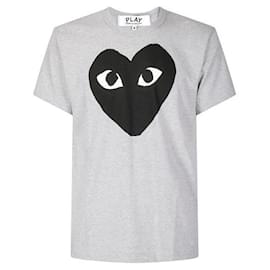 T-Shirt mit Kurzarm und großem Herzprint - Comme Des Garcons