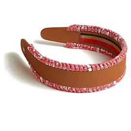 Cerchietto in seta Grace con motivo bandana zigzag - Hermès