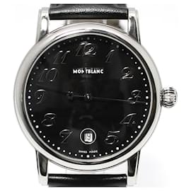 Montblanc Orologio Meisterstück Star Date Quartz con cinturino in pelle