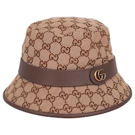 Double Brown Bucket Hat Größe - Gucci