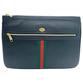 Gucci Clutch Ophidia Black Three-Stripe