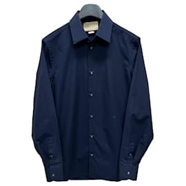 Camisa de popelina de algodón con doble bordado - Gucci